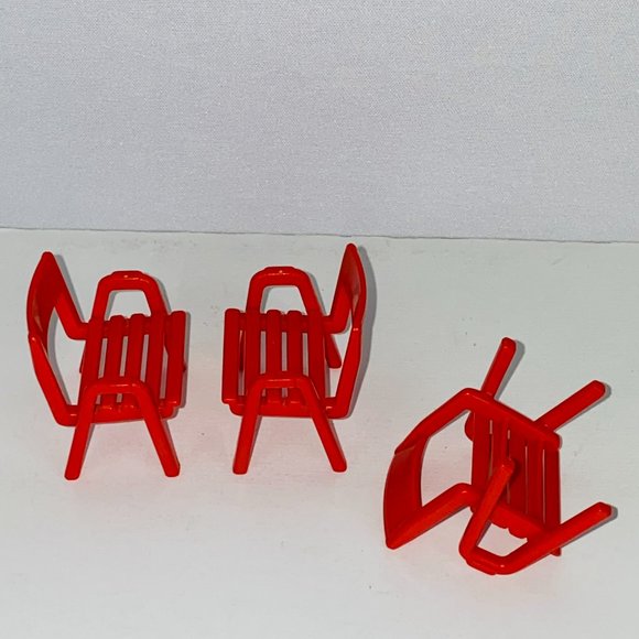 Pretend Play Dollhouse Playset Miniature Chairs - Picture 2 of 2